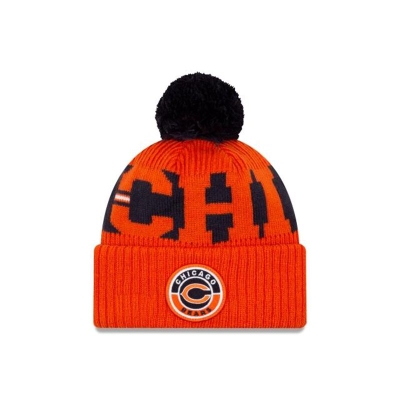 Orange Chicago Bears Hat - New Era NFL Alternate Cold Weather Sport Knit Beanie USA6215894